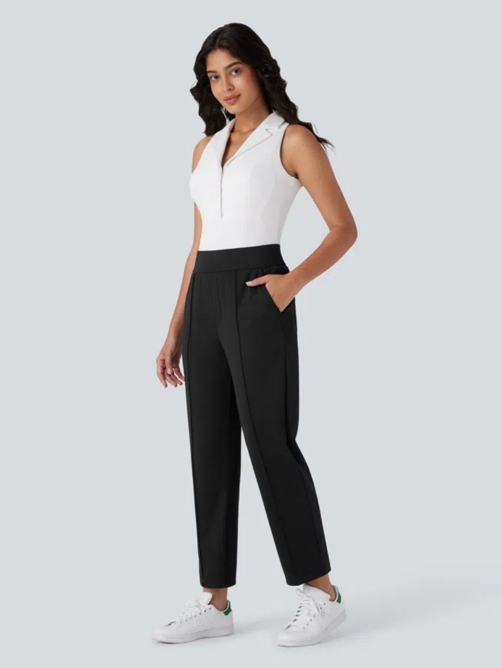 HALARA Black Straight Leg Pants